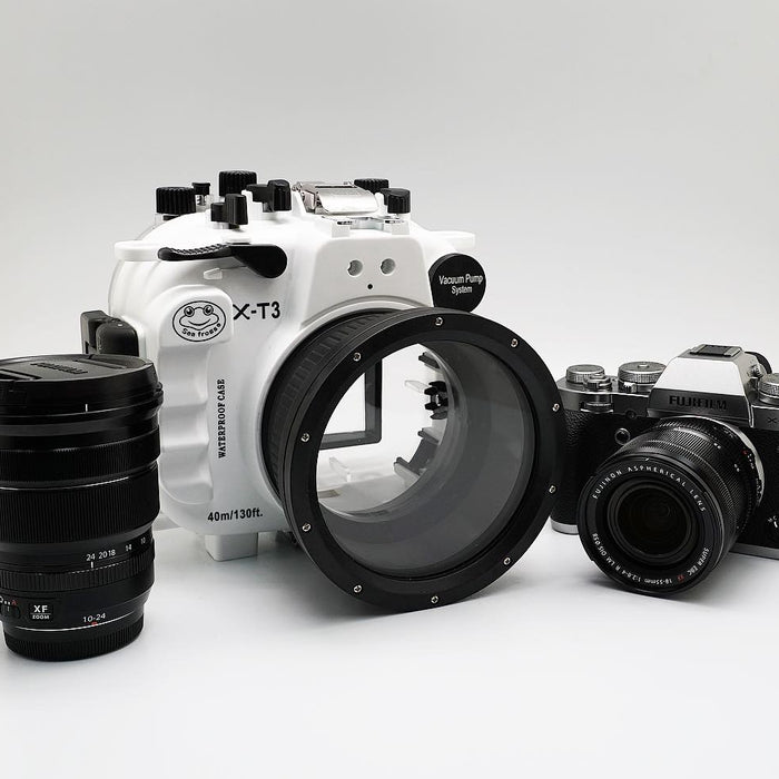New Arrival Meikon Underwater camera housing for Fujifilm X-T3. Now available for purchase at www.meikon.com.hk website.