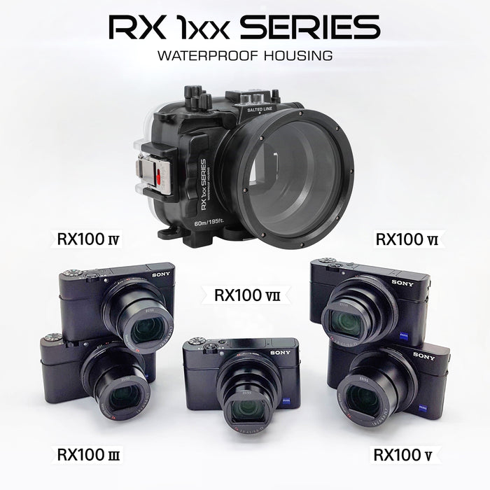 RX1xx series Salted Line underwater/surfing camera housing Price starts from 247 USD.