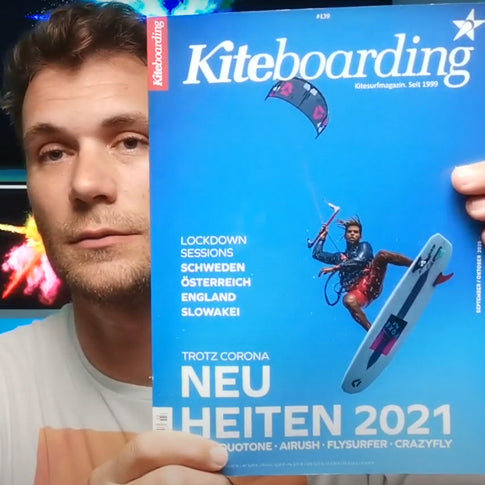 Kiteboarding magazine Cover shot