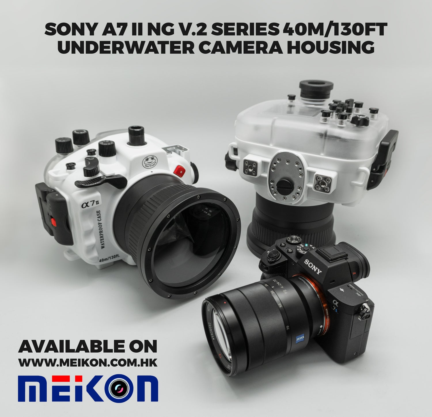 Waterproof housing for SONY A7II camera series BACK IN STOCK!