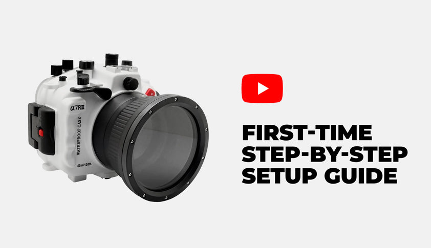 MUST WATCH! First-time step by step setup guide. Meikon / Sea Frogs Waterproof Camera Housings