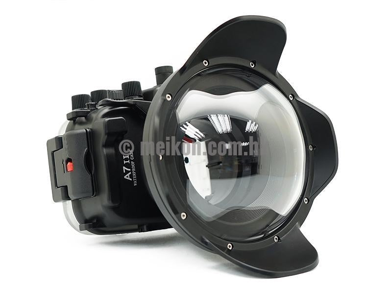 Sony A7R II / A7S II 40M/130FT Underwater camera housing kit with SeaFrogs 6" Dry dome port V.5