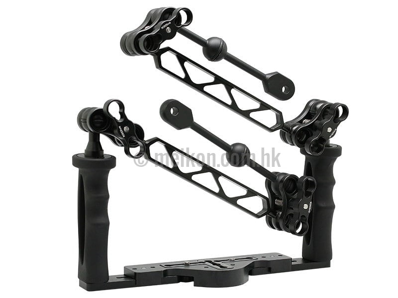 Full Aluminium Tray for underwater camera housing plus extra arms
