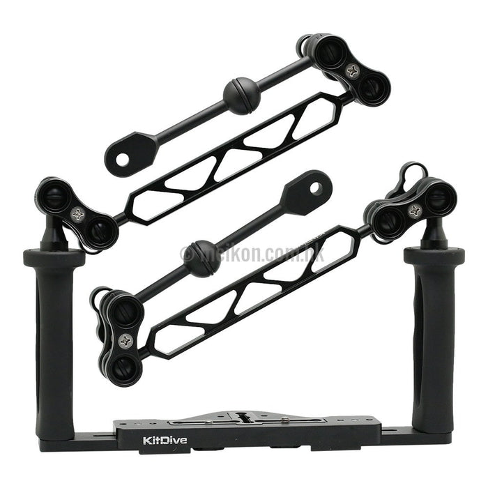 Full Aluminium Tray for underwater camera housing plus extra arms