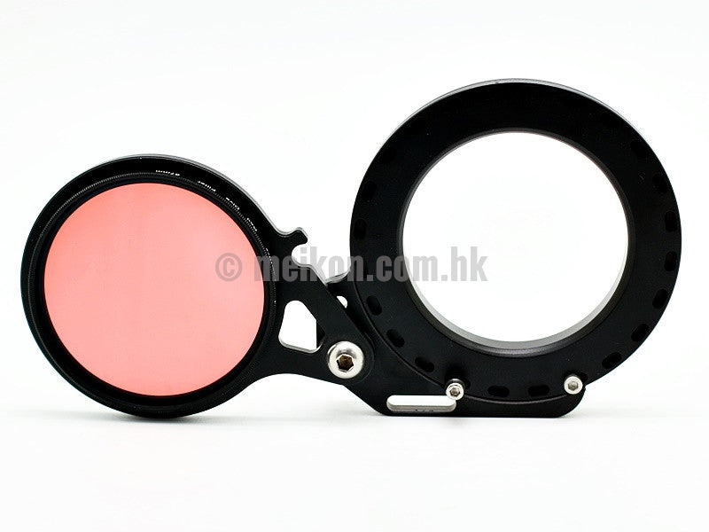67mm to 67mm flip adapter & CamDive Red diving filter