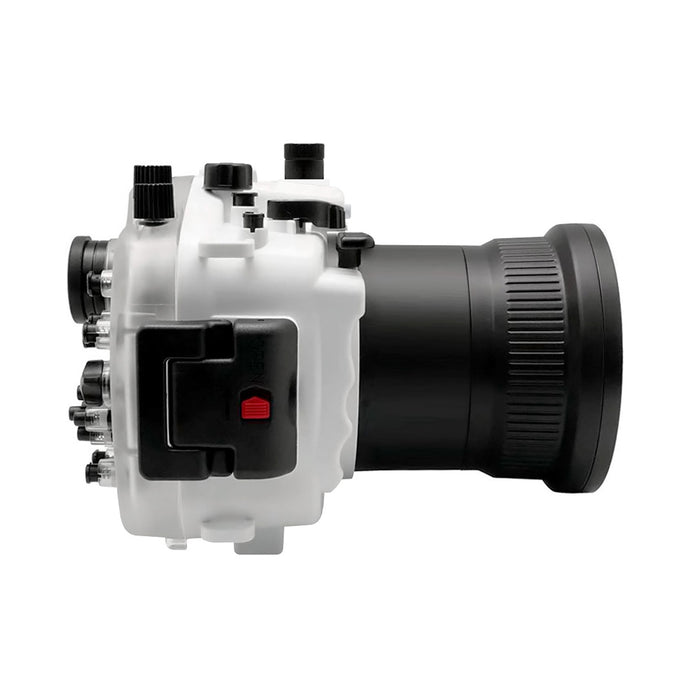 Sony A7 III V.3 Series 40M/130FT Underwater camera housing (Including Flat Long port) Focus gear for FE 90mm / Sigma 35mm included. White