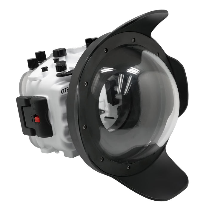 Sony A7R III V.3 Series UW camera housing kit with 8" Dome port (Including standard port). White