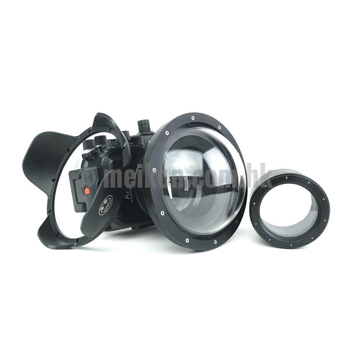 Sony A7R II / A7S II 40M/130FT Underwater camera housing kit with SeaFrogs 6" Dry dome port