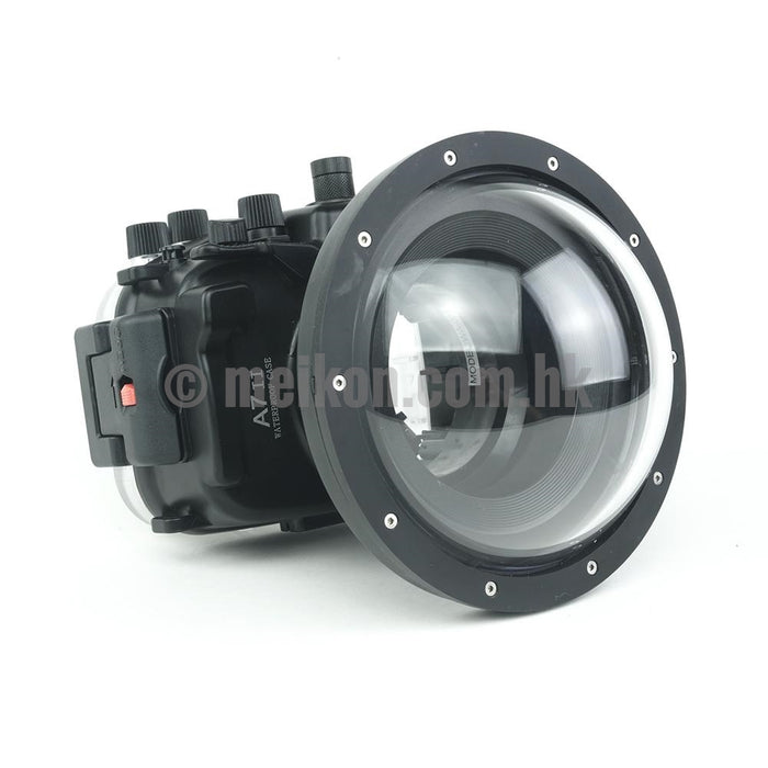 Sony A7R II / A7S II 40M/130FT Underwater camera housing kit with SeaFrogs 6" Dry dome port