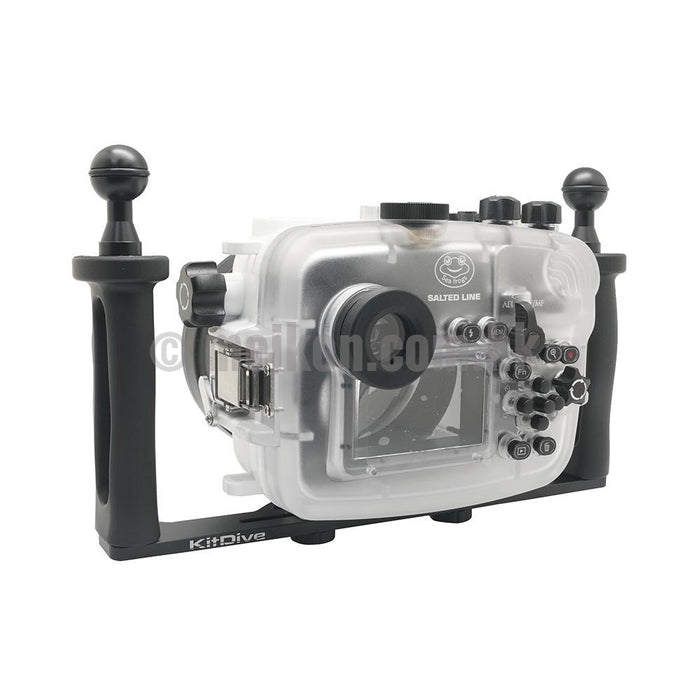 Aluminium tray for underwater camera housing light