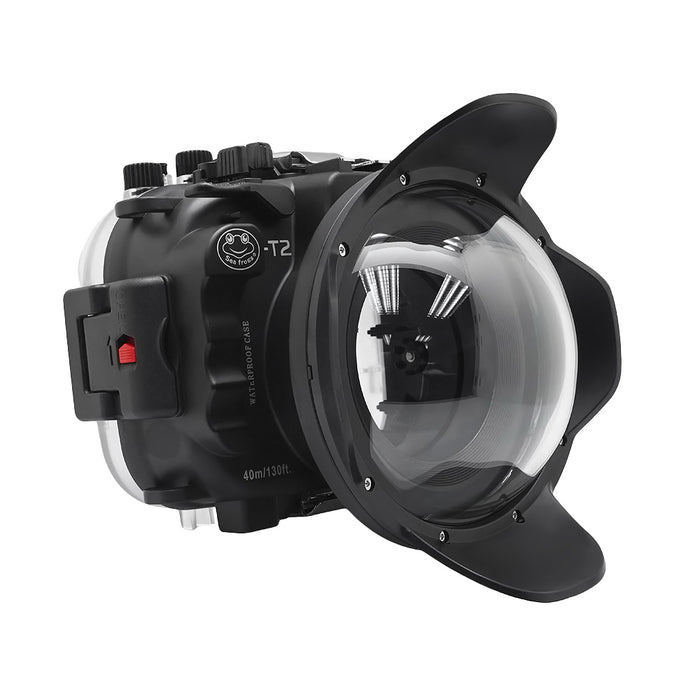 Fujifilm X-T2 40M/130FT Underwater camera housing kit with SeaFrogs Dry dome port V.1